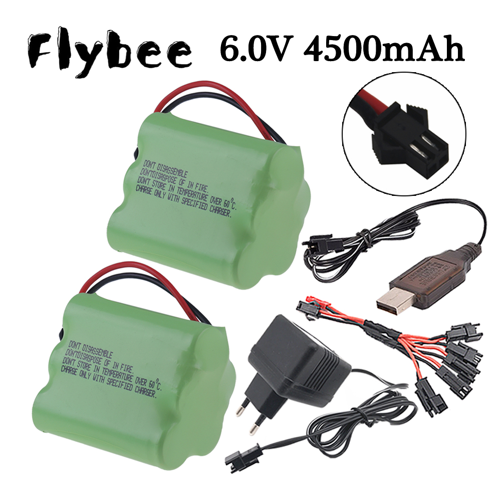 Rc Hobby Parts - Bateria ni-mh 6v 4500mah, plugue sm