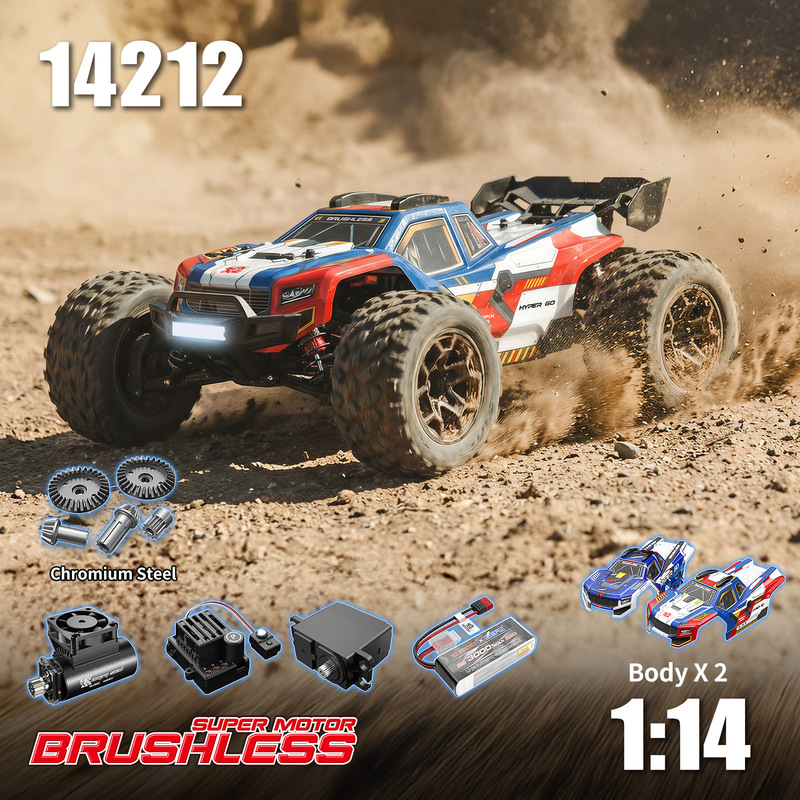 Rc Hobby Grade Car - 14212 MJX 1:14 Caminhão Monstro de
