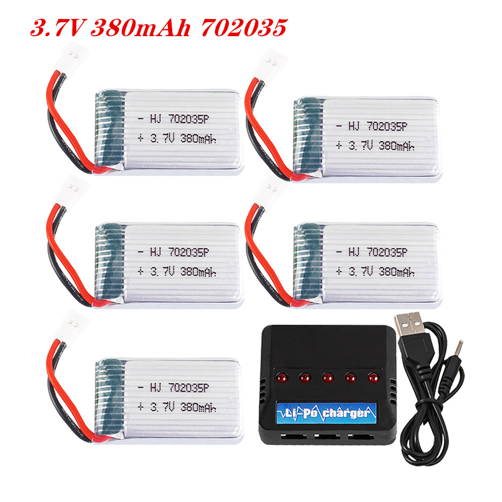 Rc Hobby Parts - 3,7V 380mah 702035 Bateria recarregável lipo