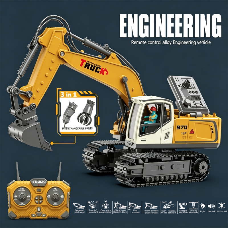 Escavadeira de Controle Remoto - Rc Excavator Hobby avaliação e preço