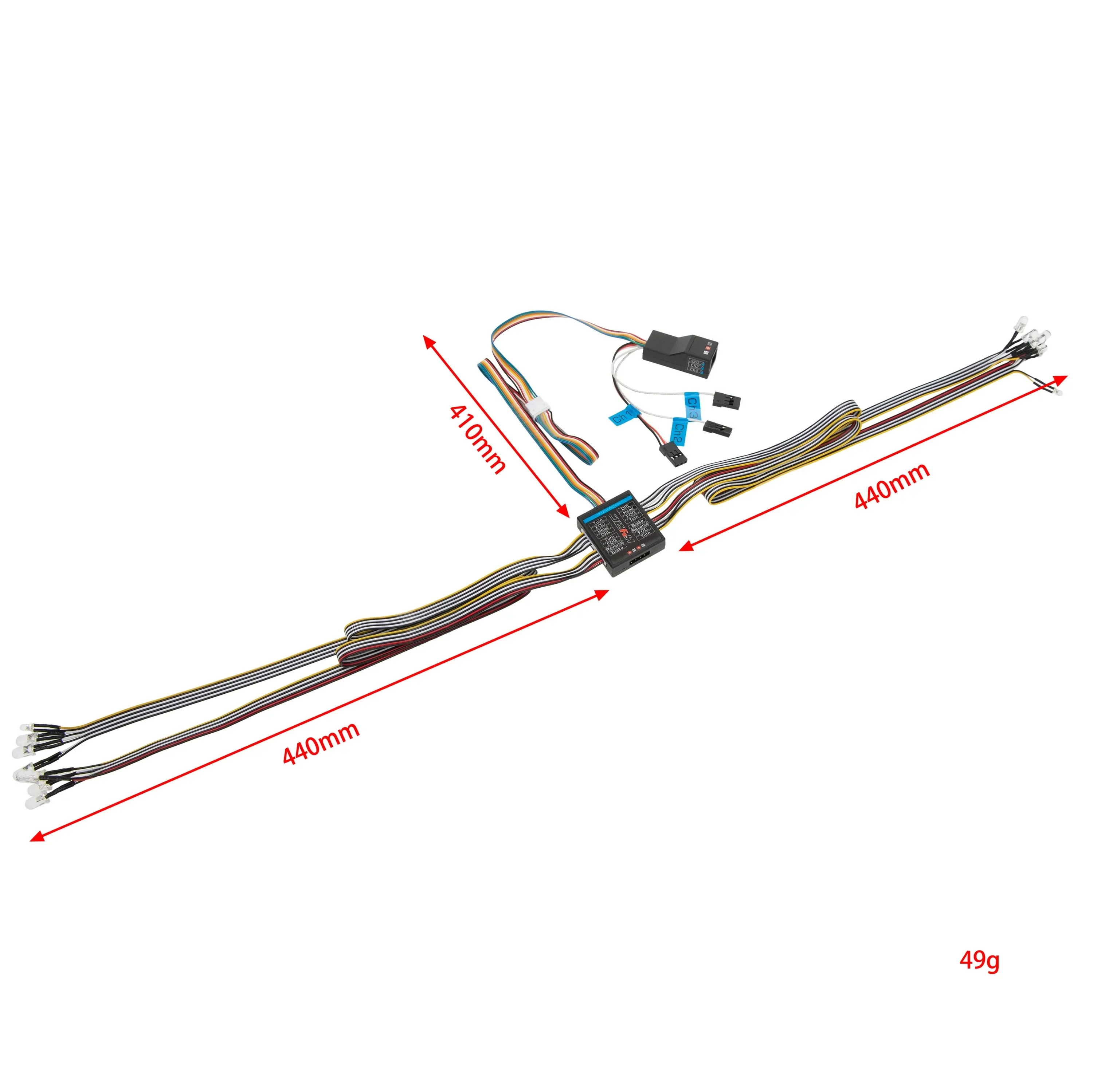 Carro rc 1/8 1/10 rc carro 14  - Led Light Kit Rc avaliação e preço