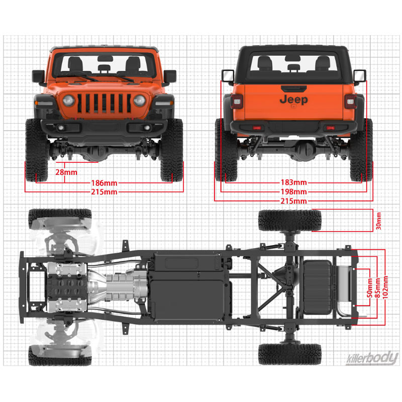1/10 Killerbody 48765 Kit de C - Body Shell Rc avaliação e preço
