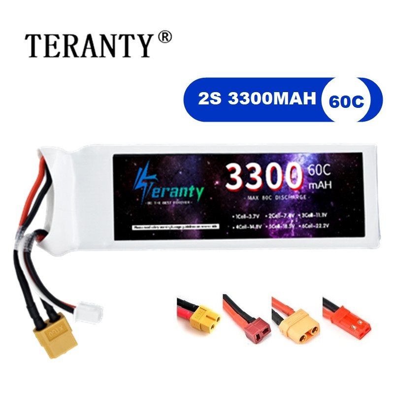 Bateria lipo 2s 7.4v 3300mah 6 - Rc Hobby Grade avaliação e preço