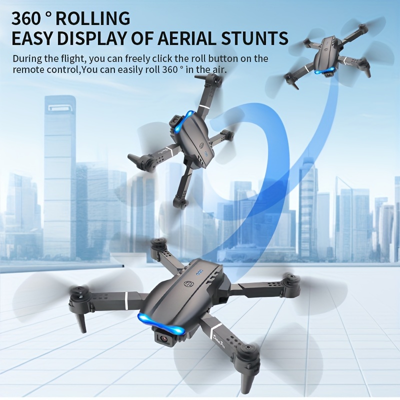 Drone dobrável E99 PRO MAX com - Led Light Kit Rc avaliação e preço