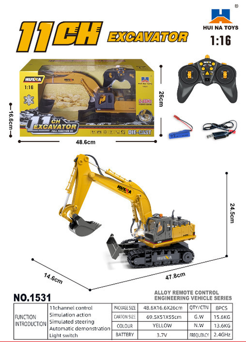 Escavadeira de controle remoto - Rc Excavator Hobby avaliação e preço