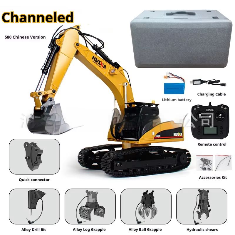 Escavadora RC de Metal Huina U - Rc Excavator Hobby avaliação e preço